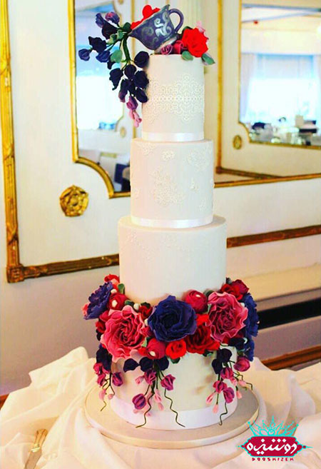 شیک ترین کیک عروسی 4 طبقه