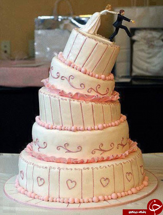 کیک عروسی جالب و فانتزی