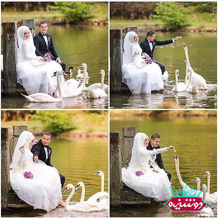 مدل ژست گرفتن عروس وداماد ایرانی