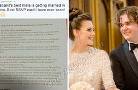 خنده دارترین متن کارت عروسی که تا کنون دیده اید!+عکس
