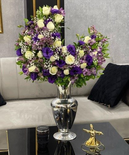 جام گل تبریک برای نمایشگاه تهران ماه 1404 کد 5124