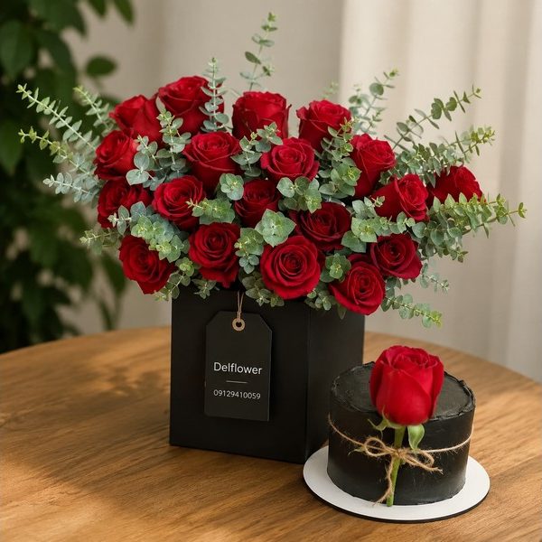 گل و کیک برای راننده اسنپ یا تپسی - گل فروشی آنلاین تهران | باکس گل | دسته گل | گل تولد | گل ترحیم